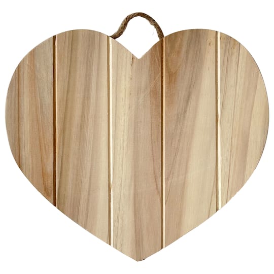 8 Pack: 10.5" Wood Heart Pallet Plaque by Make Market®